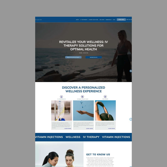 IV Therapy & Wellness Website Template