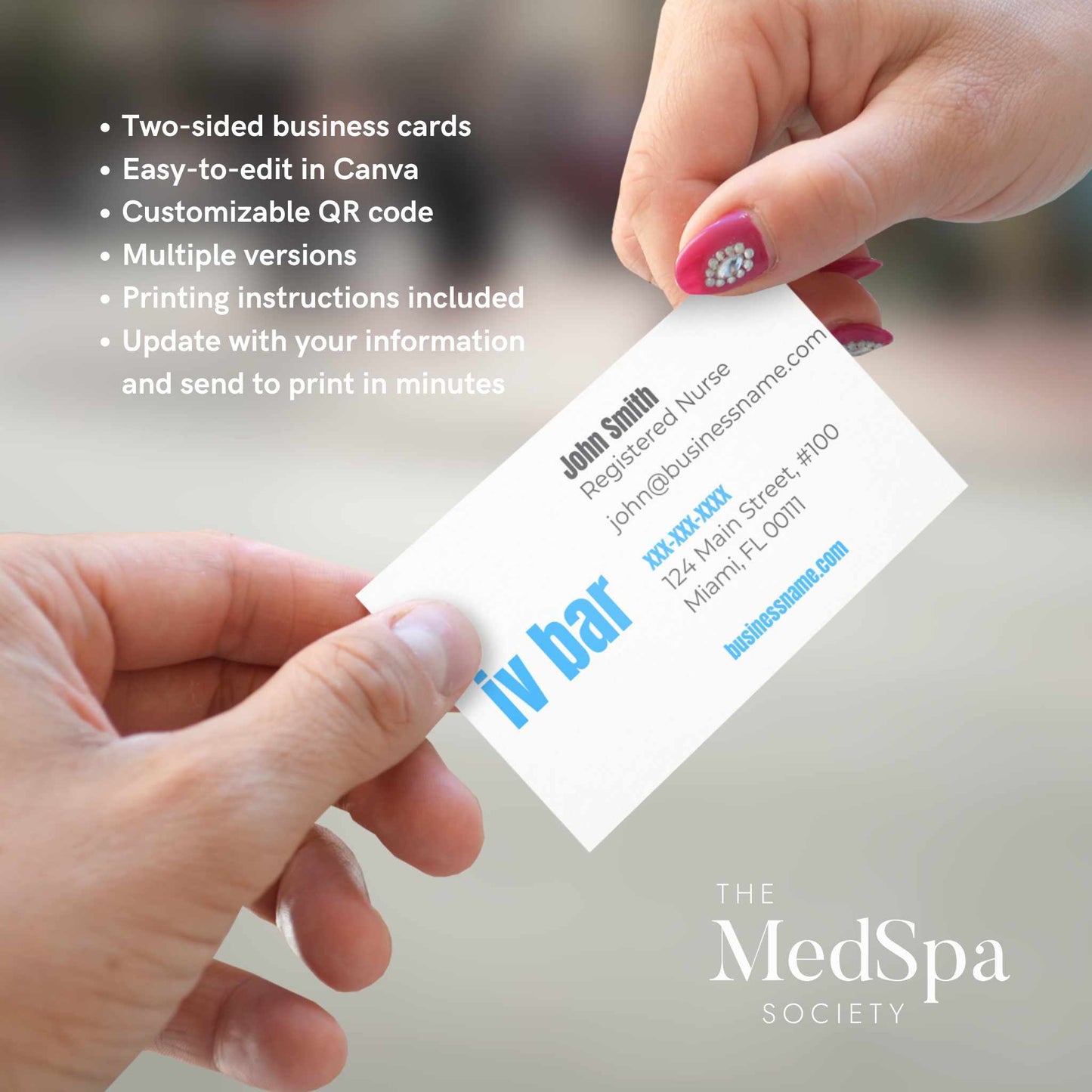 iv-therapy-business-card-template