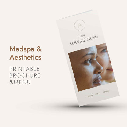 medspa menu template