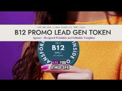 b12 Lead Generation Promo Token Editable Template With Printing Instructions